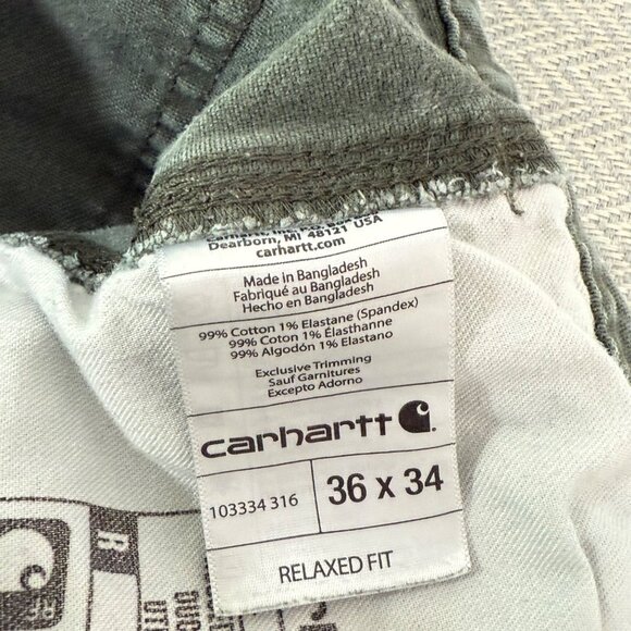 Carharrt Rugged Flex Relaxed Fit Jeans Mens 33x30.5 Double Front Utility Work Pa - Picture 14 of 16
